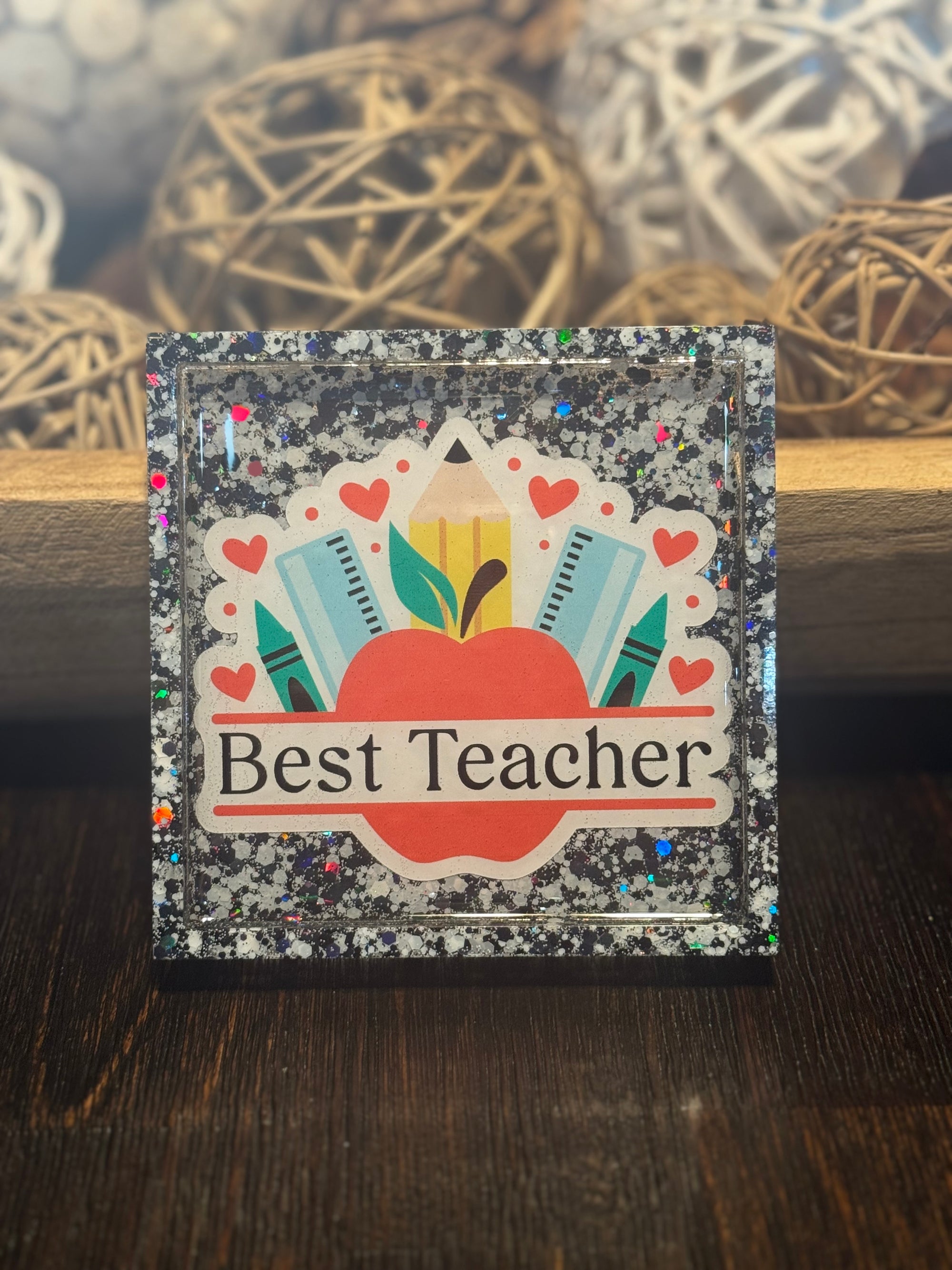 Customizable Teacher Coaster