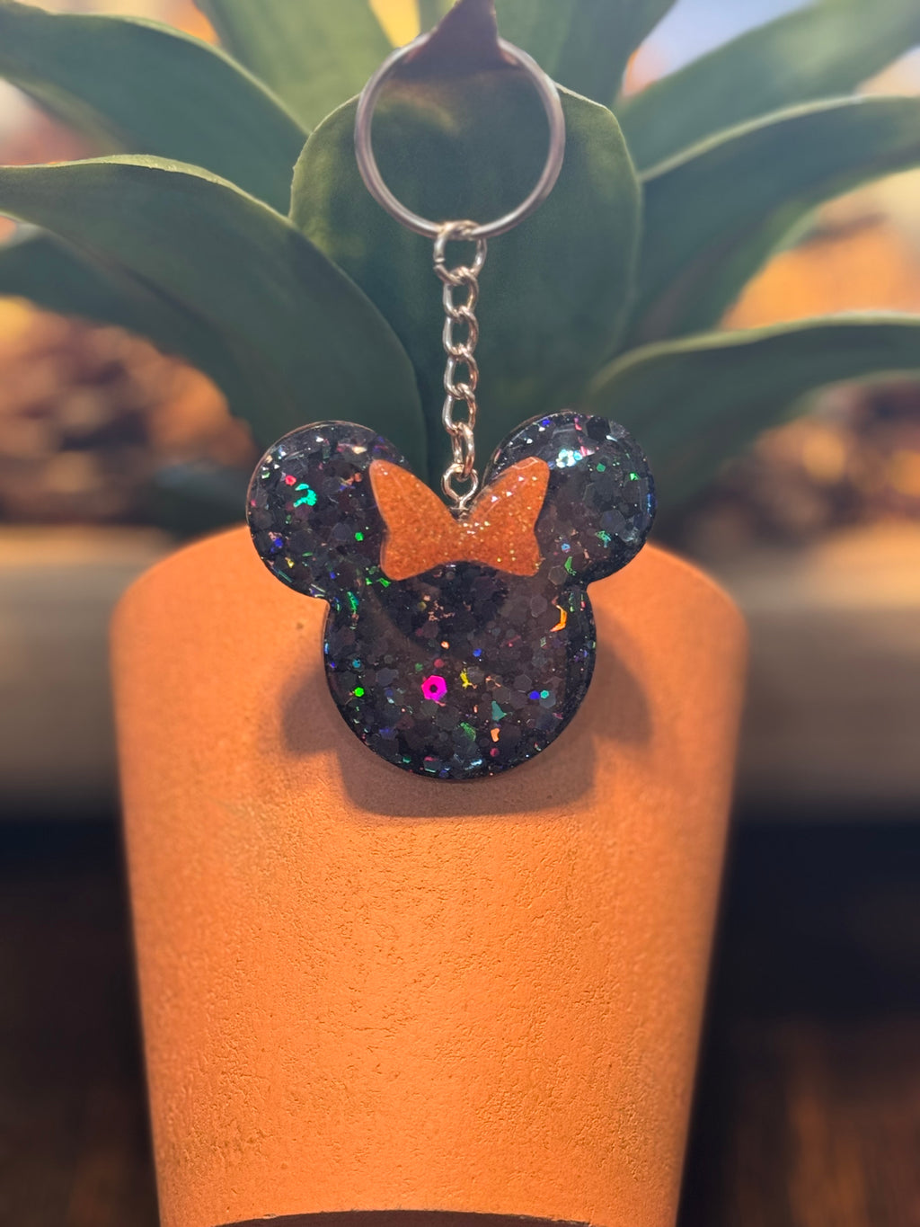 Halloween Mouse Head Keychain