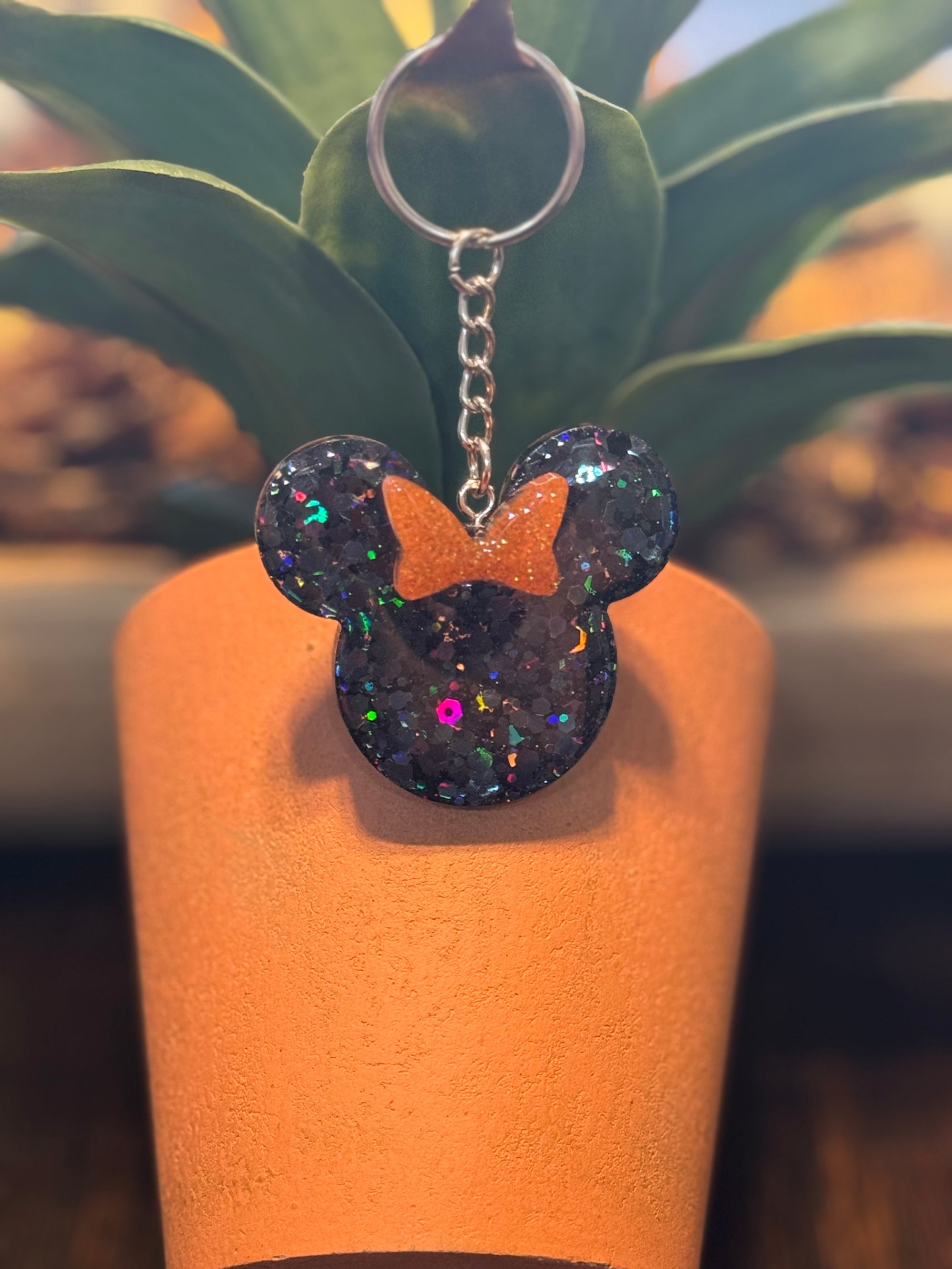 Halloween Mouse Head Keychain
