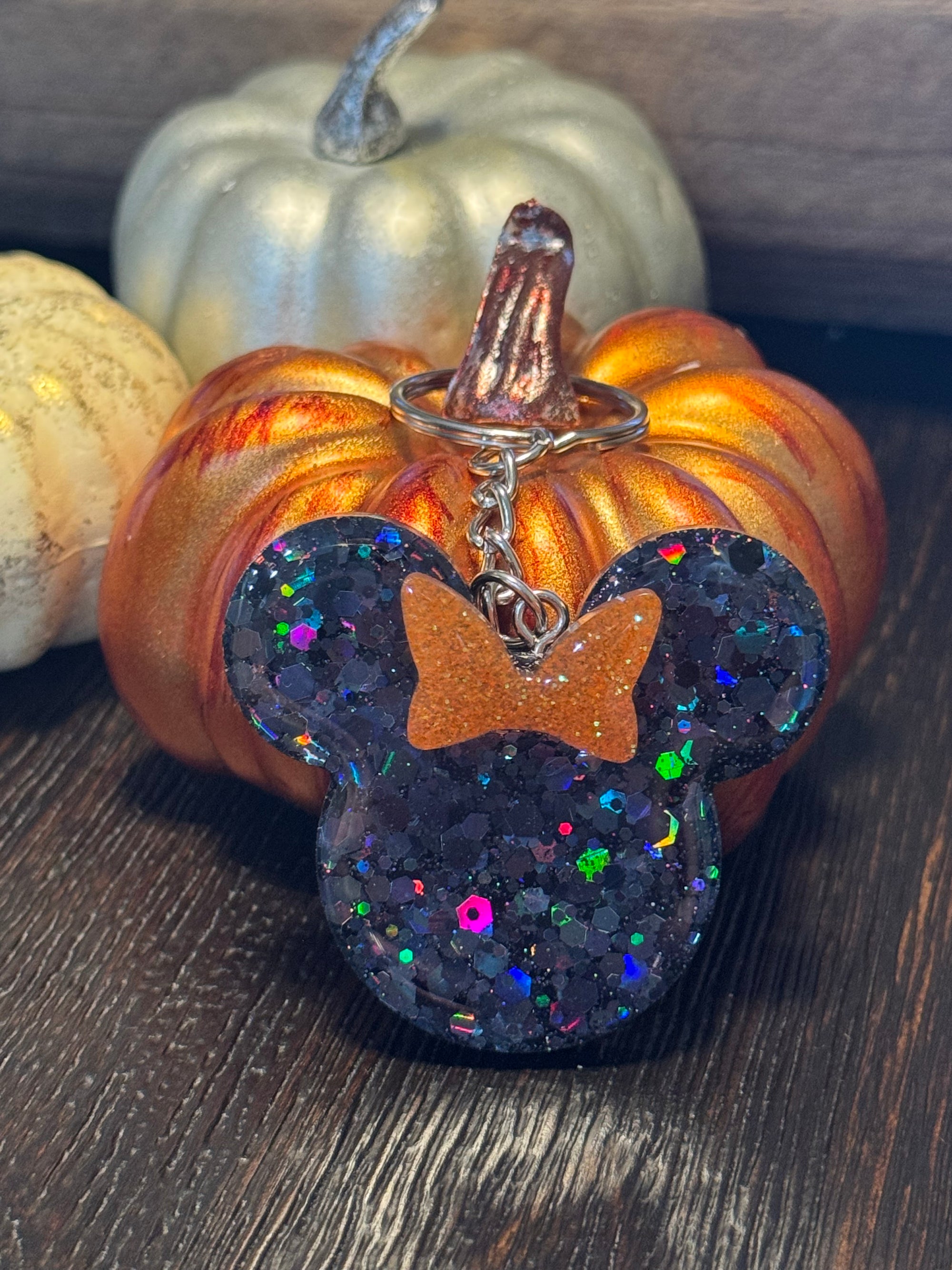 Halloween Mouse Head Keychain