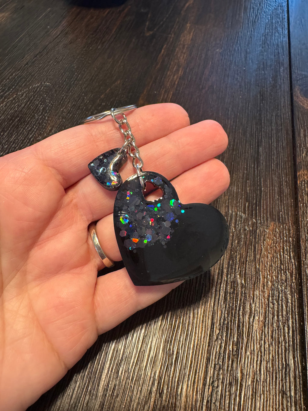 Black Heart Keychain