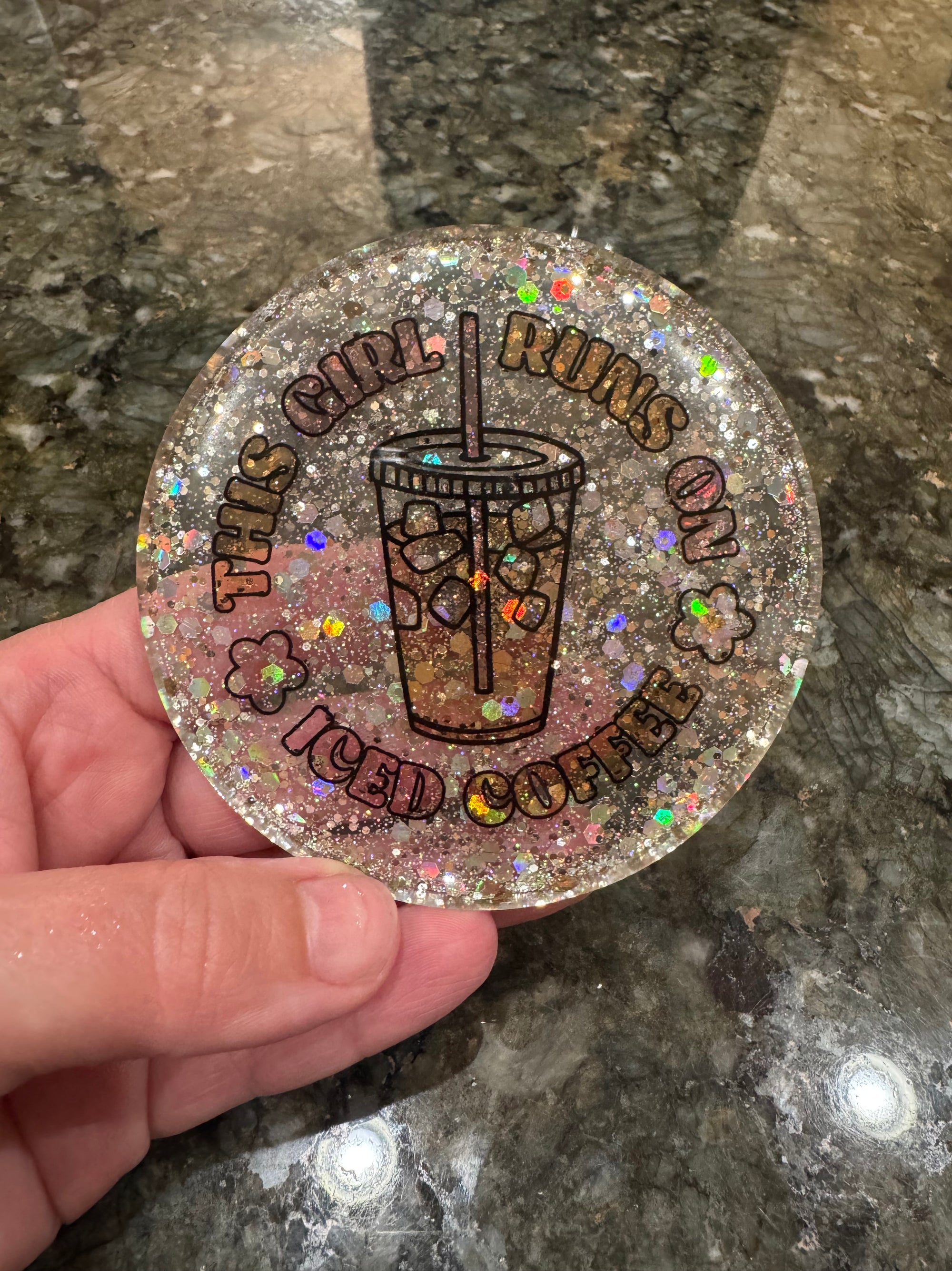 This Girl Runs On Iced Coffee Magnet