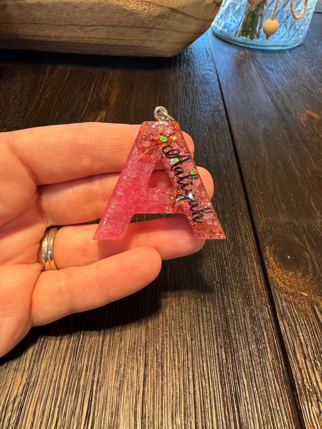 Letter Keychain With Name