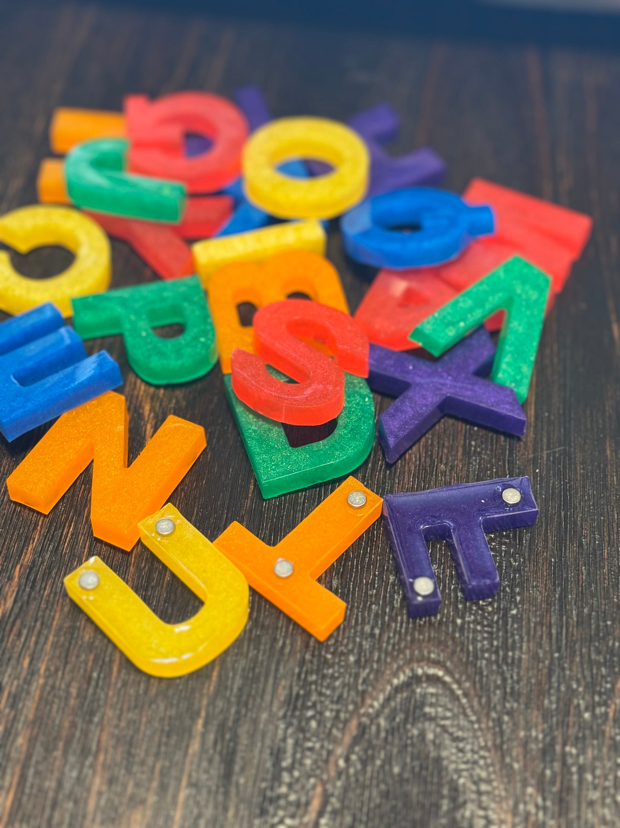 Rainbow Alphabet Magnets