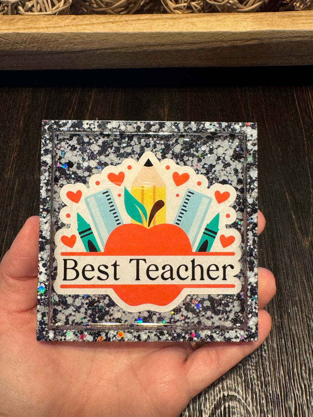 Customizable Teacher Coaster