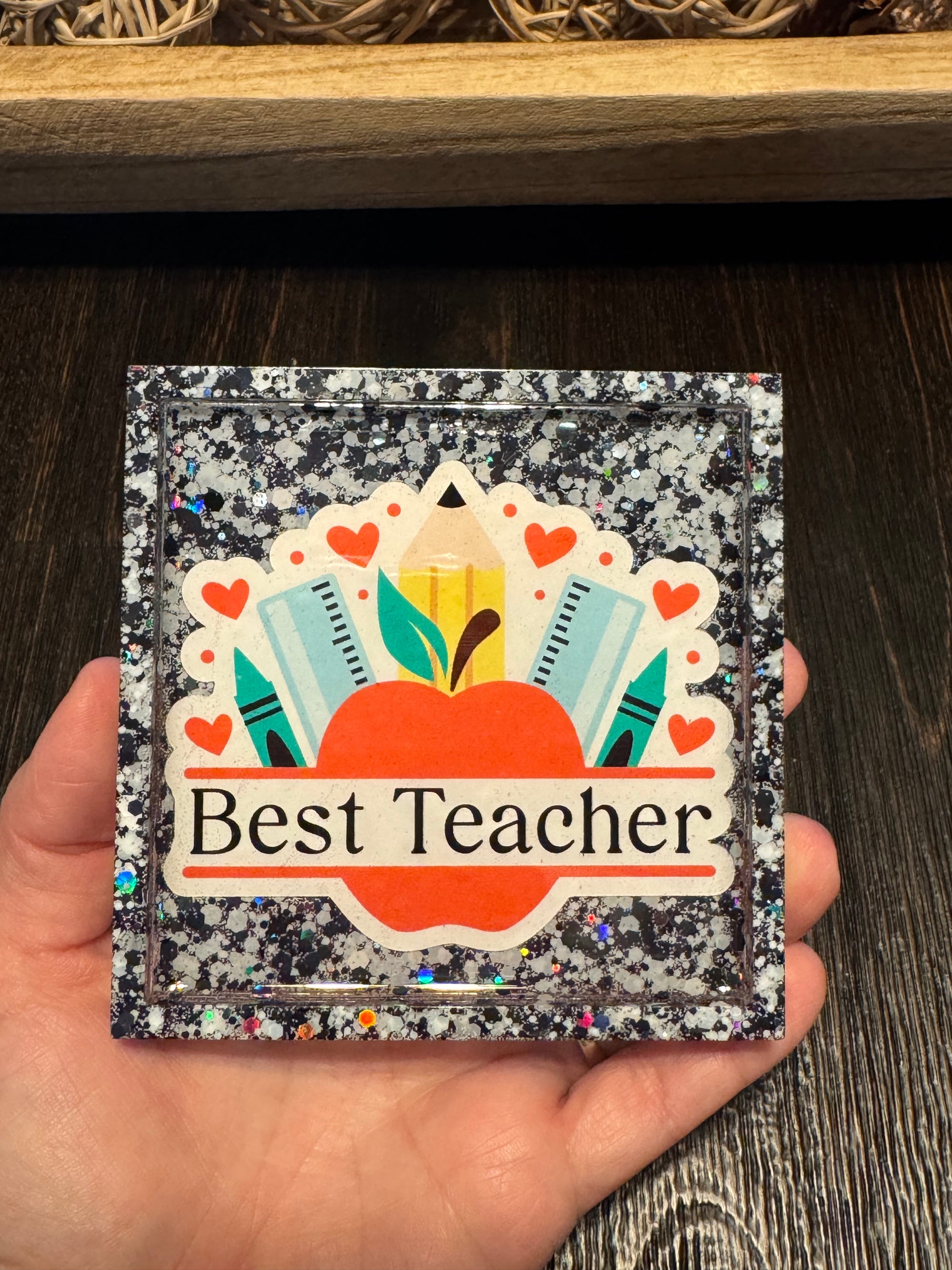 Customizable Teacher Coaster