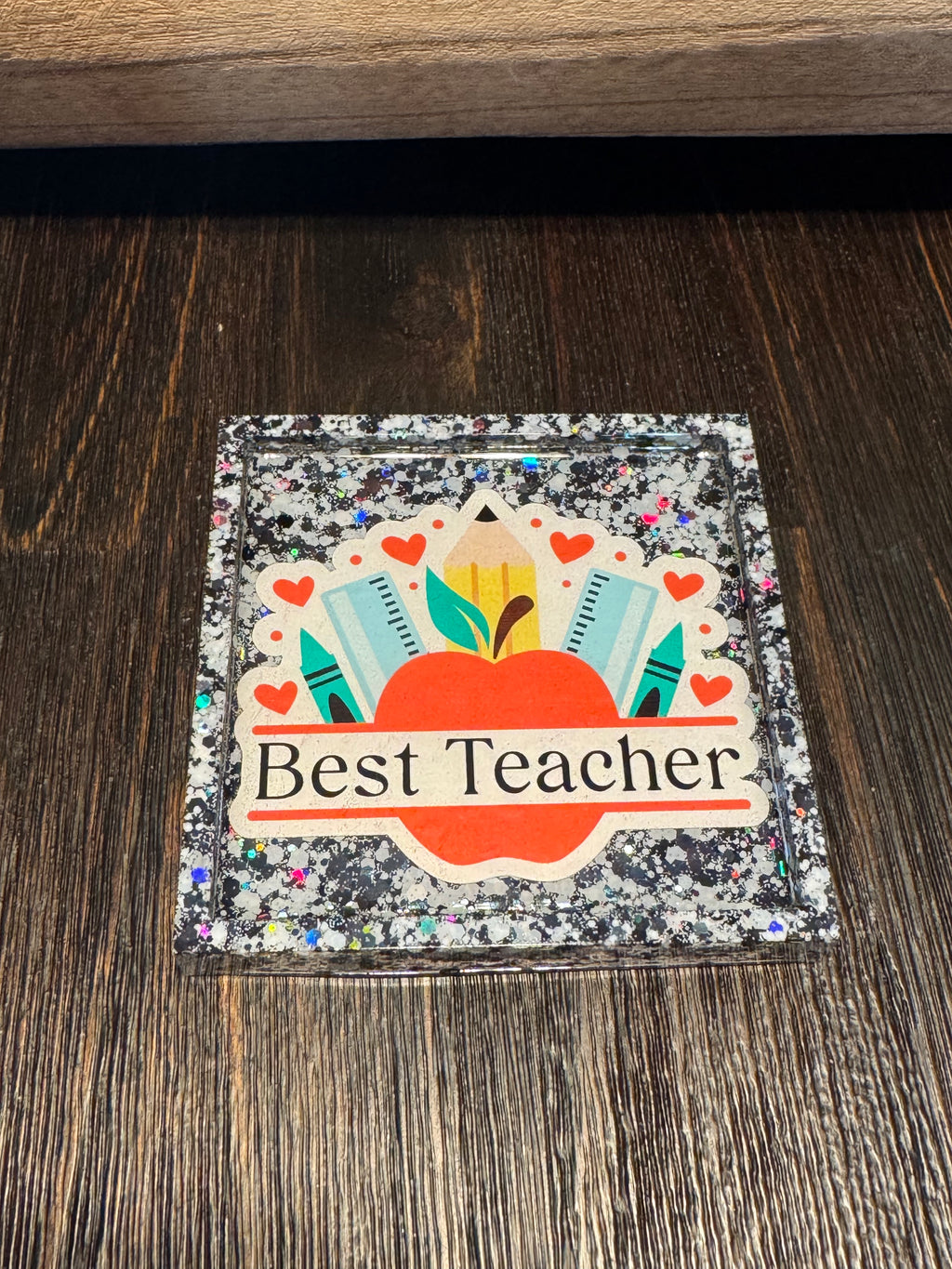 Customizable Teacher Coaster