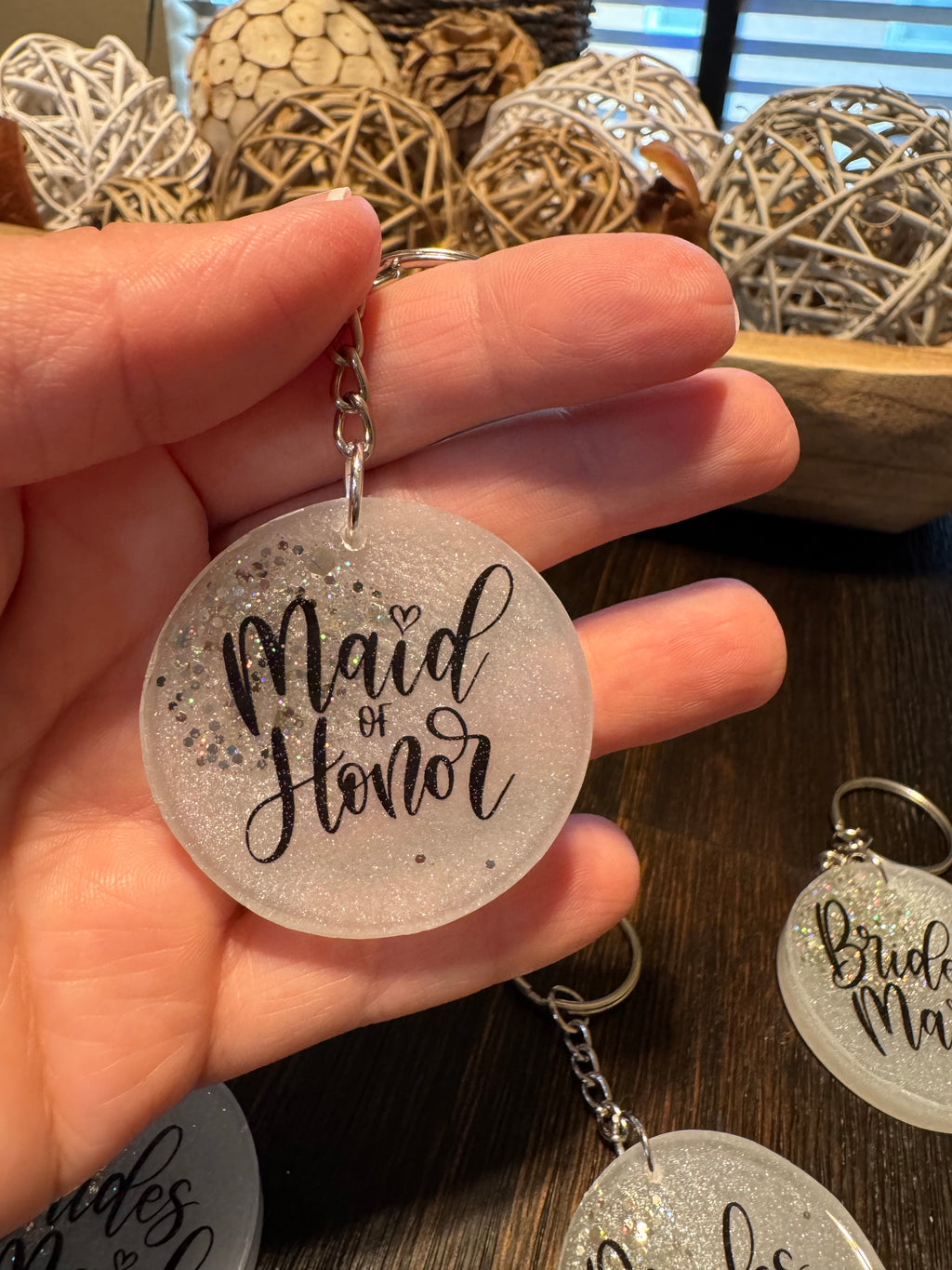 Bridesmaid Party favor keychains