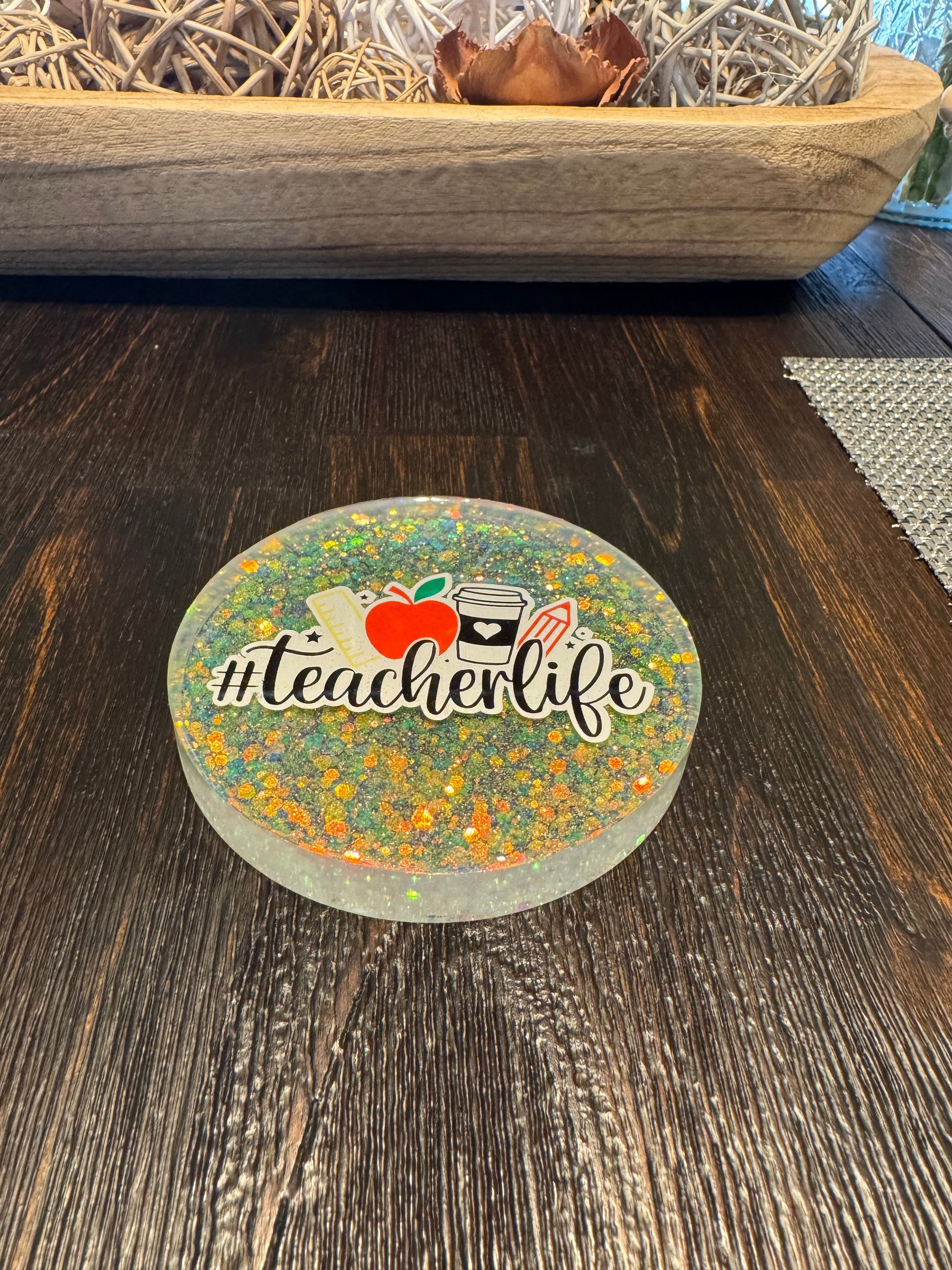 Handmade Coaster/Paperweight For Teachers