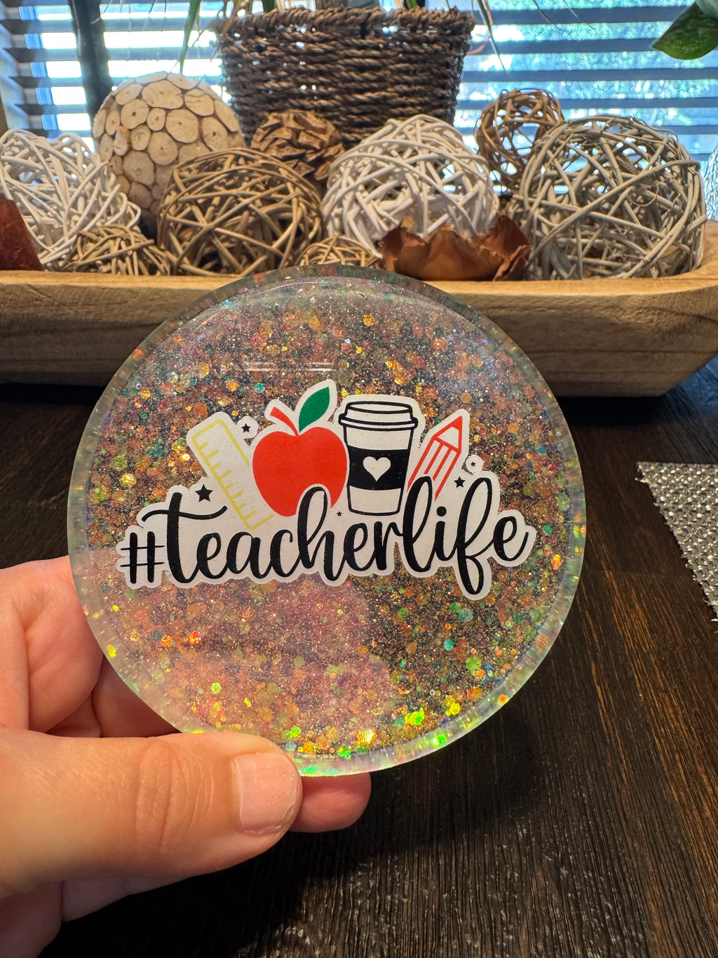 Handmade Coaster/Paperweight For Teachers