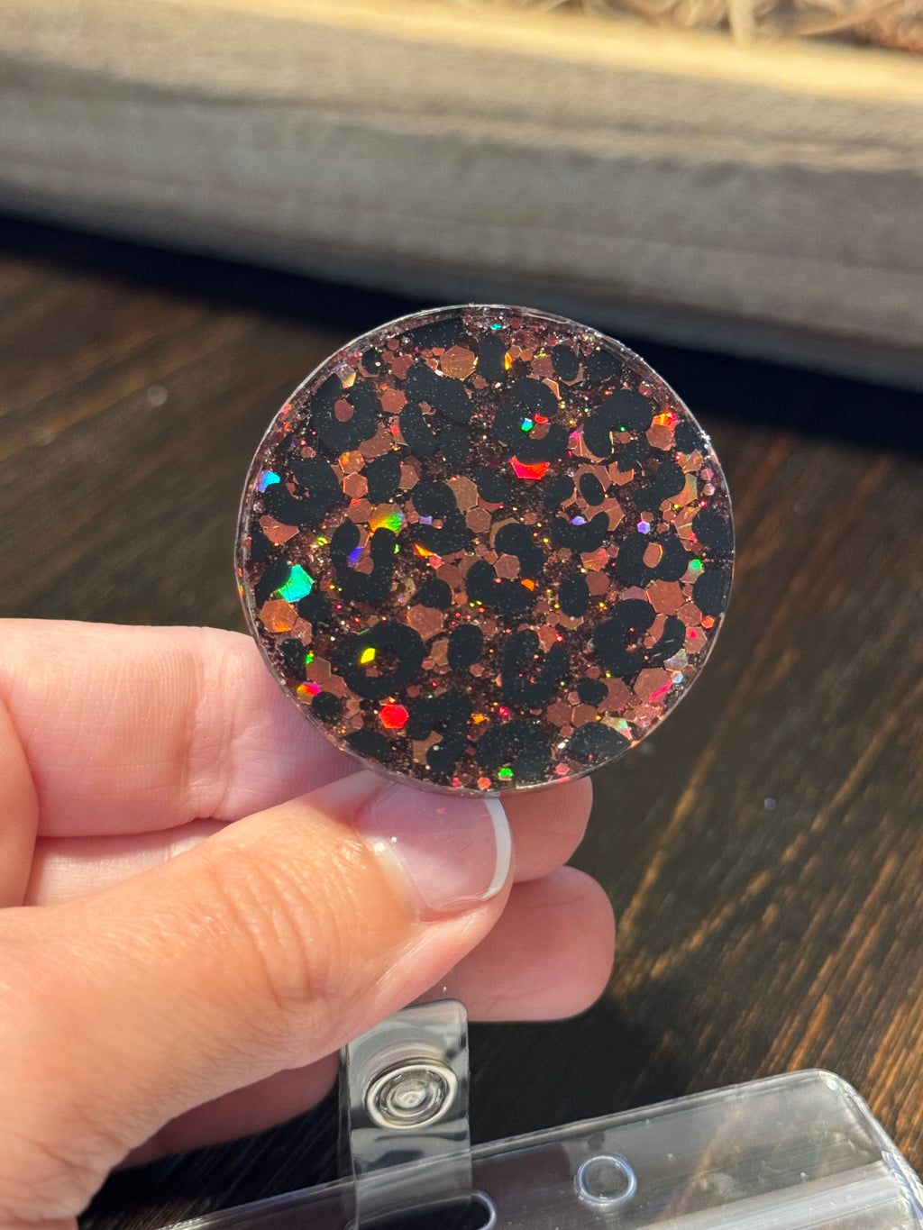 Leopard Retractable Badge Reel