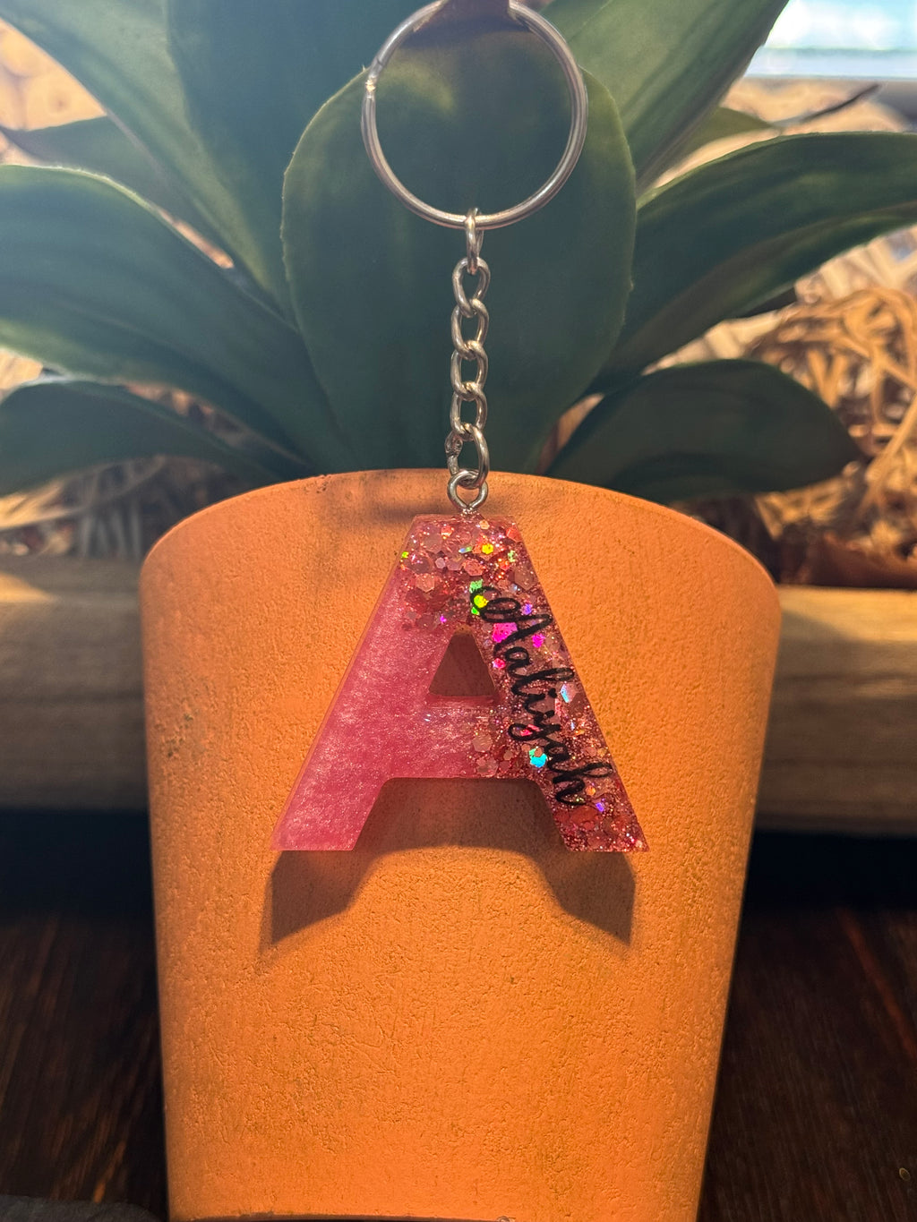 Letter Keychain With Name